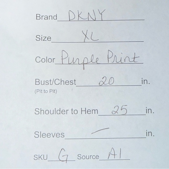 DKNY Floral Cowl Neck Sleeveless Top Purple White Size XL - Picture 7 of 7